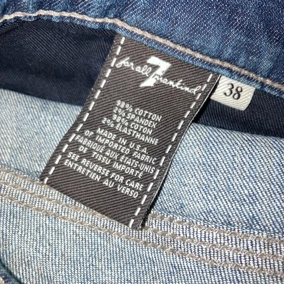 7 For All Mankind Men’s Jeans. Size 38. 74AM - Picture 14 of 14